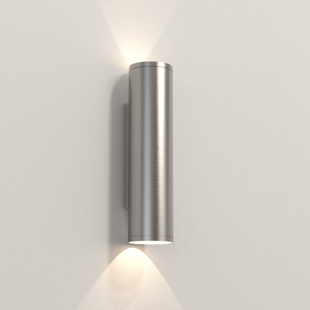 Ava 300 Coastal Wall Light in Brushed Stainless Steel
